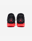 Nike Air Jordan 4 Retro Black Infrared Barely Volt sneakers alte in nero verde - vista dall'alto