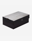 Nike Air Jordan 4 Retro Black Infrared Barely Volt sneakers alte in nero verde - vista laterale
