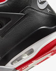 Nike Air Jordan 4 Retro Bred Reimagined sneakers alte in nero rosso - vista dall'alto