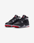 Nike Air Jordan 4 Retro Bred Reimagined sneakers alte in nero rosso - vista frontale