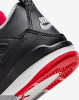 Nike Air Jordan 4 Retro Bred Reimagined sneakers alte in nero rosso - dettaglio tomaia