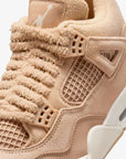 Nike Air Jordan 4 Retro Cozy Girl sneakers alte in beige crema - vista posteriore