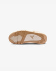 Nike Air Jordan 4 Retro Cozy Girl sneakers alte in beige crema - indossate