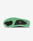 Nike Air Jordan 4 Retro Green Glow sneakers alte in nero verde - vista posteriore
