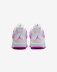 Nike Air Jordan 4 Retro Hyper Violet sneakers alte in viola bianco - dettaglio tomaia