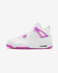 Nike Air Jordan 4 Retro Hyper Violet sneakers alte in viola bianco - vista laterale
