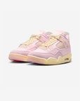 Nike Air Jordan 4 Retro Iced Carmine sneakers alte in bianco rosso - vista frontale