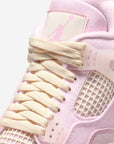 Nike Air Jordan 4 Retro Iced Carmine sneakers alte in bianco rosso - dettaglio suola