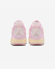 Nike Air Jordan 4 Retro Iced Carmine sneakers alte in bianco rosso - vista dall'alto