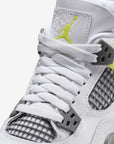 Nike Air Jordan 4 Retro Light Lemon Twist sneakers alte in giallo bianco - dettaglio suola