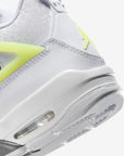 Nike Air Jordan 4 Retro Light Lemon Twist sneakers alte in giallo bianco - dettaglio tomaia