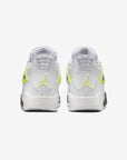 Nike Air Jordan 4 Retro Light Lemon Twist sneakers alte in giallo bianco - vista dall'alto