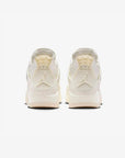 Nike Air Jordan 4 Retro Metallic Gold sneakers alte in bianco oro - dettaglio suola