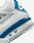 Nike Air Jordan 4 Retro Military Blue sneakers alte in bianco blu - vista posteriore