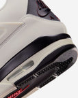 Nike Air Jordan 4 Retro OG Flight Club sneakers alte in bianco nero - dettaglio tomaia