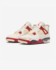Nike Air Jordan 4 Retro Nigel Sylvester Brick After Brick sneakers alte in marrone rosso - vista frontale