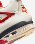 Nike Air Jordan 4 Retro Nigel Sylvester Brick After Brick sneakers alte in marrone rosso - dettaglio tomaia