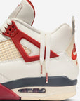 Nike Air Jordan 4 Retro Nigel Sylvester Brick After Brick sneakers alte in marrone rosso - vista frontale