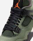 Nike Air Jordan 4 Retro Undefeated sneakers alte in grigio verde - dettaglio suola