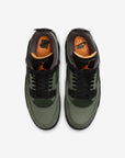 Nike Air Jordan 4 Retro Undefeated sneakers alte in grigio verde - vista posteriore