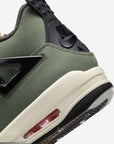 Nike Air Jordan 4 Retro Undefeated sneakers alte in grigio verde - dettaglio tomaia