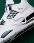 Nike Air Jordan 4 Retro Oxidized Green sneakers alte in verde - vista laterale