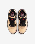 Nike Air Jordan 4 Retro Pizza sneakers alte in bianco rosso - vista posteriore