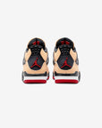 Nike Air Jordan 4 Retro Pizza sneakers alte in bianco rosso - vista dall'alto