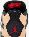 Nike Air Jordan 4 Retro Pizza sneakers alte in bianco rosso - indossate