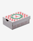 Nike Air Jordan 4 Retro Pizza sneakers alte in bianco rosso - vista laterale