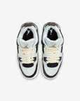 Nike Air Jordan 4 Retro Platinum Gold sneakers alte in bianco oro - vista posteriore