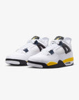 Nike Air Jordan 4 Retro Rare Air Tour Yellow sneakers alte in giallo nero - vista frontale