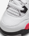 Nike Air Jordan 4 Retro Red Cement sneakers alte in bianco rosso - dettaglio suola