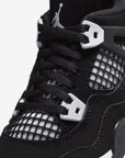 Nike Air Jordan 4 Retro White Thunder sneakers alte in bianco nero - dettaglio suola