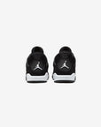 Nike Air Jordan 4 Retro White Thunder sneakers alte in bianco nero - vista dall'alto