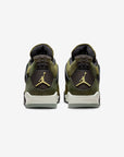 Nike Air Jordan 4 Retro SE Craft Medium Olive sneakers alte in verde oliva - dettaglio suola
