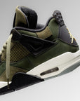 Nike Air Jordan 4 Retro SE Craft Medium Olive sneakers alte in verde oliva - dettaglio tallone
