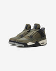 Nike Air Jordan 4 Retro SE Craft Medium Olive sneakers alte in verde oliva - vista frontale