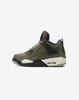 Nike Air Jordan 4 Retro SE Craft Medium Olive sneakers alte in verde oliva - vista laterale