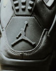 Nike Air Jordan 4 Retro SE Paris Olympics Wet Cement sneakers alte in grigio bianco - vista posteriore