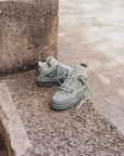 Nike Air Jordan 4 Retro SE Paris Olympics Wet Cement sneakers alte in grigio bianco - vista frontale