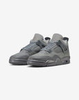 Nike Air Jordan 4 Retro SE Paris Olympics Wet Cement sneakers alte in grigio bianco - vista frontale