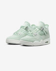 Nike Air Jordan 4 Retro Seafoam Sail sneakers alte in verde acqua bianco - vista frontale