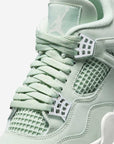 Nike Air Jordan 4 Retro Seafoam Sail sneakers alte in verde acqua bianco - dettaglio suola