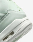 Nike Air Jordan 4 Retro Seafoam Sail sneakers alte in verde acqua bianco - dettaglio tomaia