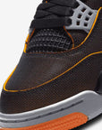 Nike Air Jordan 4 Retro Starfish sneakers alte in arancione bianco - dettaglio suola