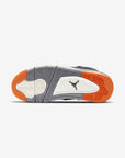 Nike Air Jordan 4 Retro Starfish sneakers alte in arancione bianco - dettaglio tallone