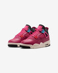 Nike Air Jordan 4 Retro Sweet Beet sneakers alte in rosa bianco - vista frontale