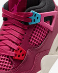 Nike Air Jordan 4 Retro Sweet Beet sneakers alte in rosa bianco - vista dall'alto