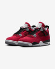 Nike Air Jordan 4 Retro Toro Bravo sneakers alte in rosso nero - vista frontale